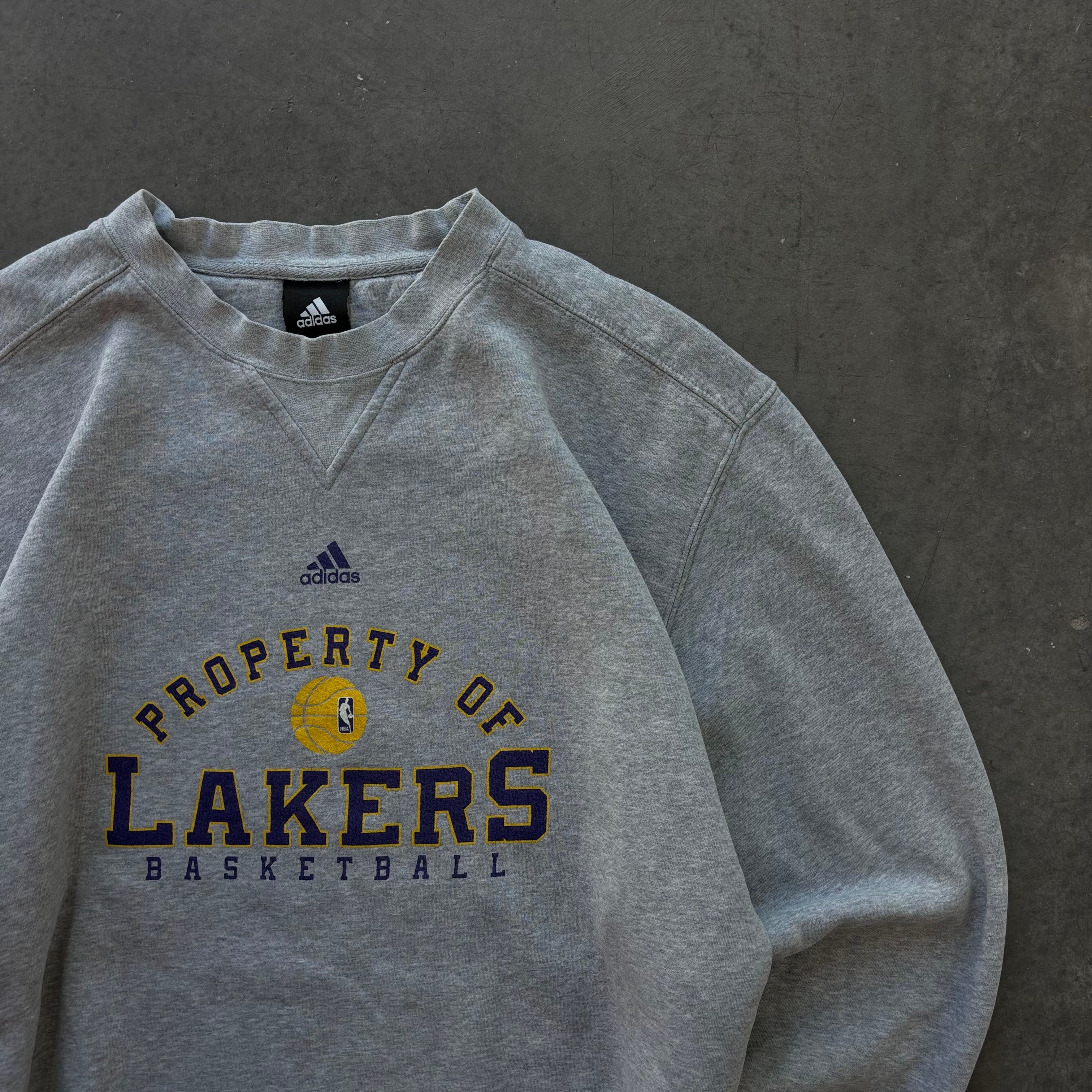 ADIDAS LAKERS CREWNECK