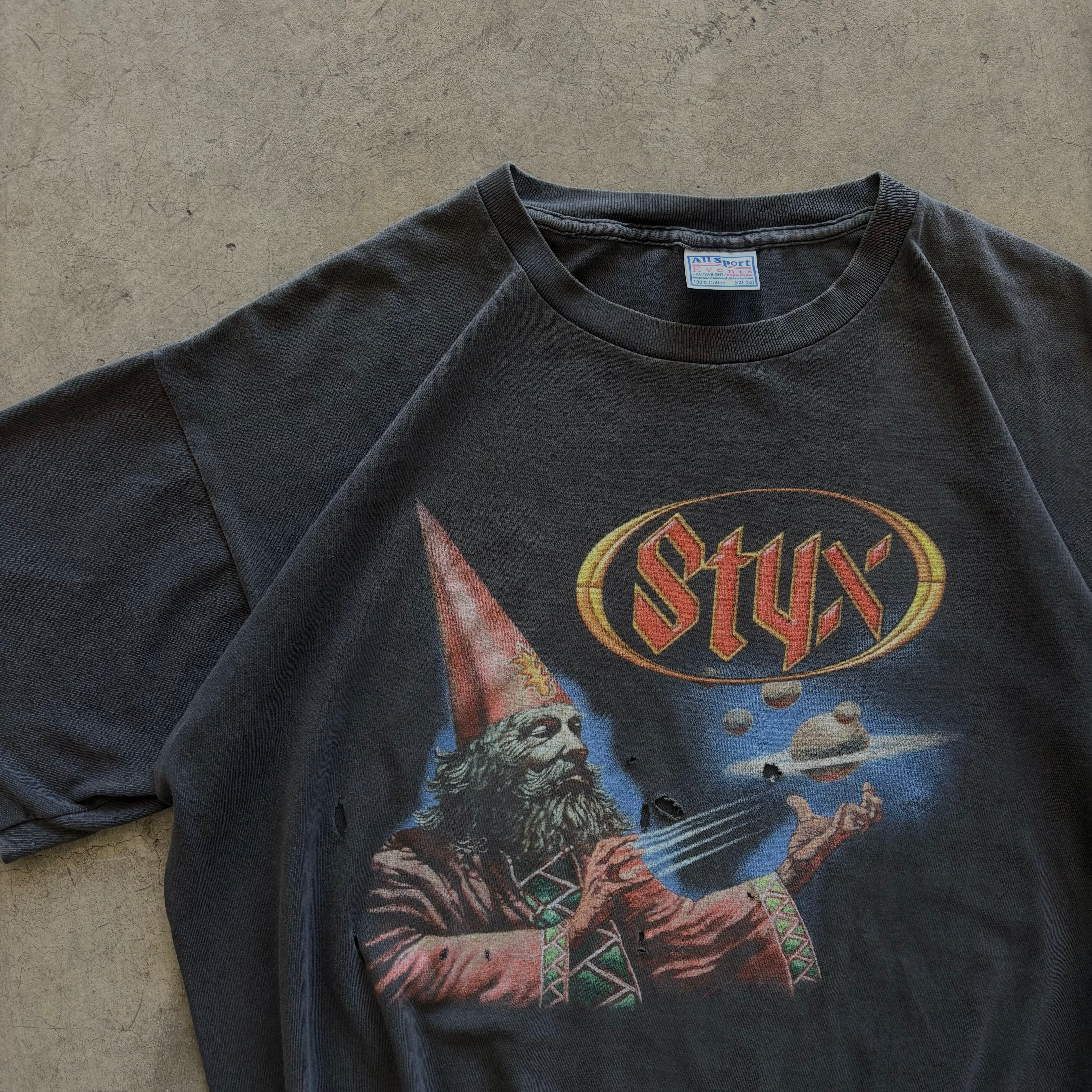 2002 DISTRESSED STYX TOUR TEE